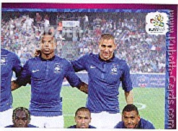 Fussball 2012 Panini EM - No 458 - Mannschaftsbild Frankreich