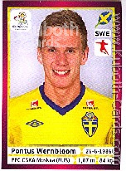 Fussball 2012 Panini EM - No 445 - Pontus Wernbloom