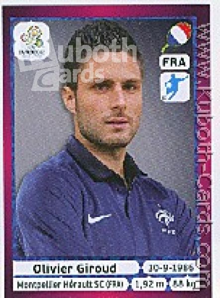 Fussball 2012 Panini EM - No 477 - Olivier Giroud