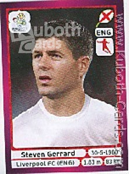 Fussball 2012 Panini EM - No 499 - Steven Gerard