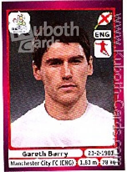 Football 2012 Panini European Championship - No 498 - Gareth Barry