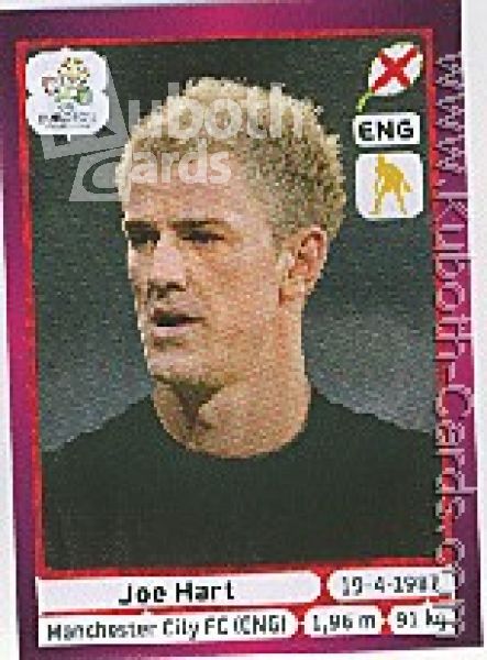 Fussball 2012 Panini EM - No 490 - Joe Hart