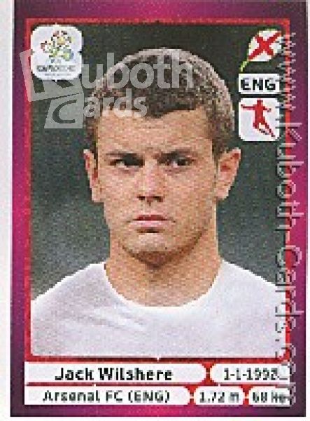 Fussball 2012 Panini EM - No 502 - Jack Wilshere