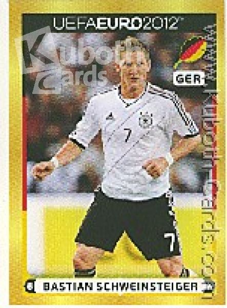 Fussball 2012 Panini EM - No D6 - Bastian Schweinsteiger