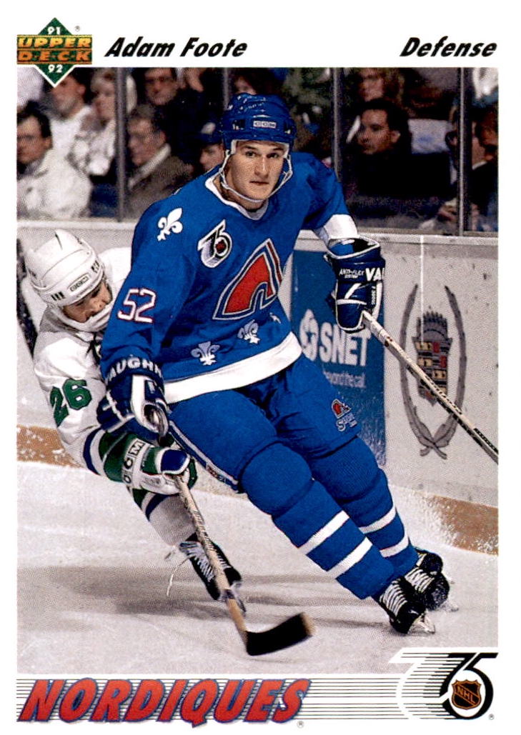 NHL 1991-92 Upper Deck - No 529 - Adam Foote