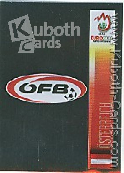 Fussball 2008 Panini EM - No 155 - Wappen Österreich