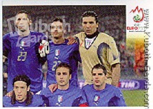 Fussball 2008 Panini EM - No 282 - Mannschaftsbild Italien