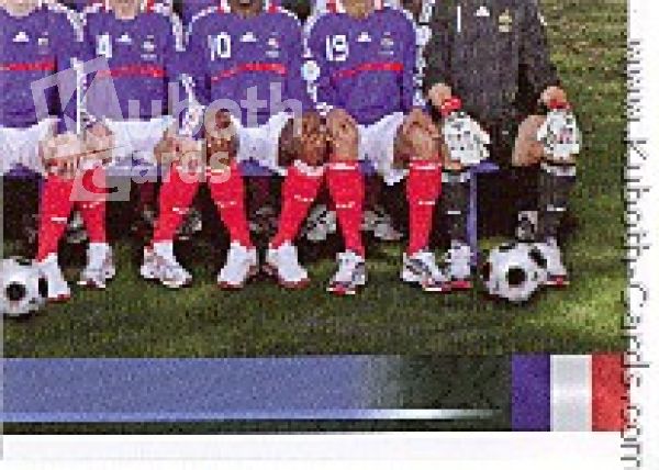 Fussball 2008 Panini EM - No 336 - Mannschaftsbild Frankreich