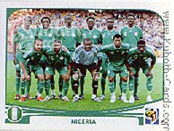 Fussball 2010 Panini WM - No 125 - Mannschaftsbild Nigeria