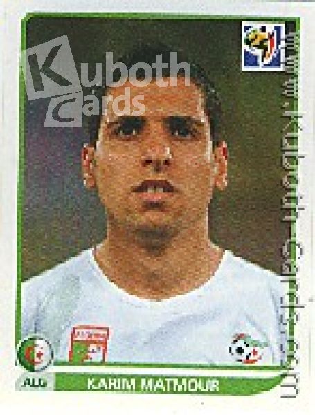 Fussball 2010 Panini WM - No 235 - Karim Matmour