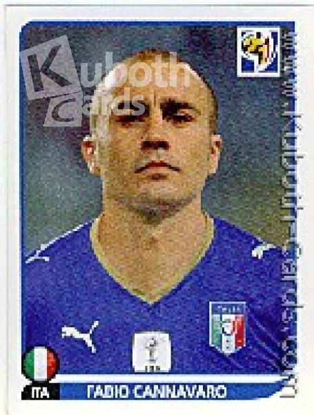 Fussball 2010 Panini WM - No 413 - Fabio Cannavaro