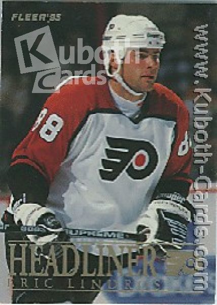 NHL 1994/95 Fleer Headliners - No 6 of 10 - Eric Lindros