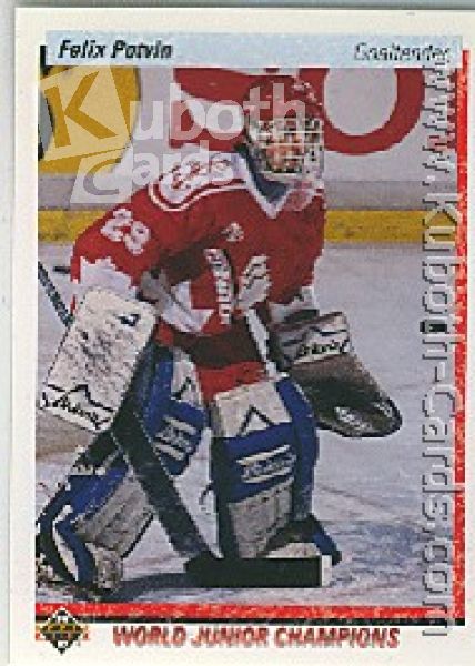 NHL 1990-91 Upper Deck - No 458 - Felix Potvin