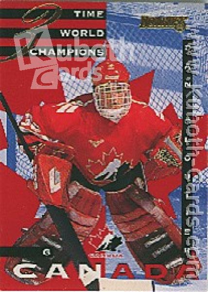 NHL 1995/96 Donruss Canadian World Junior Team - No 2 of 22 - Dan Cloutier