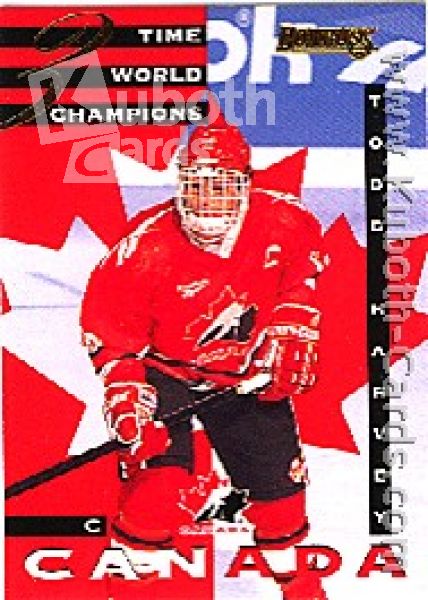 NHL 1995/96 Donruss Canadian World Junior Team - No 17 of 22 - Todd Harvey