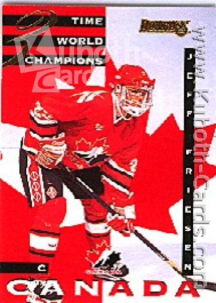 NHL 1995/96 Donruss Canadian World Junior Team - No 21 of 22 - Jeff Friesen