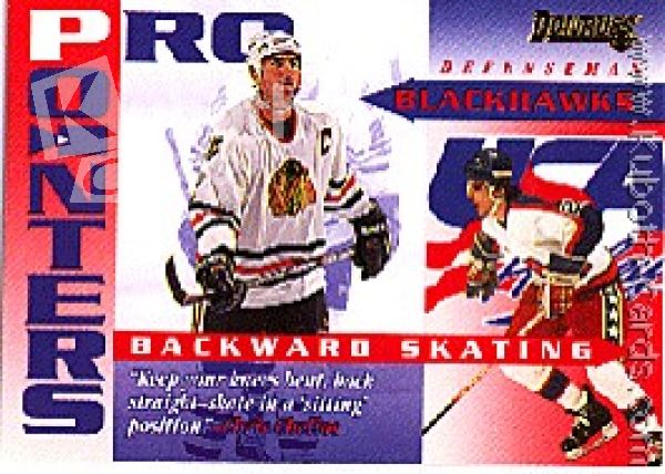 NHL 1995 / 96 Donruss Pro Pointers - No 4 of 20 - Chris Chelios