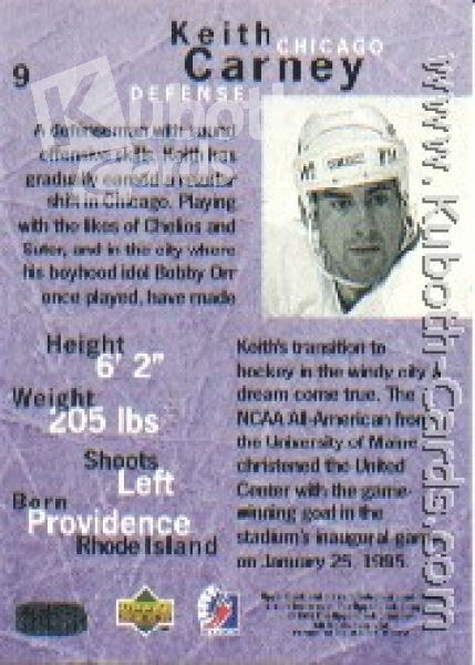 NHL 1995/96 Be A Player - No 9 - Keith Carney