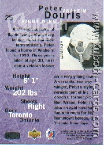 NHL 1995 / 96 Be A Player - No 25 - Peter Douris