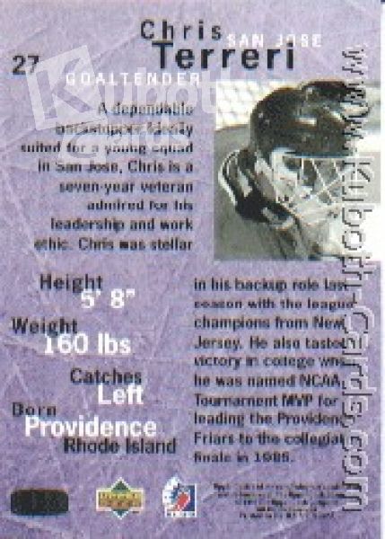 NHL 1995/96 Be A Player - No 27 - Chris Terreri