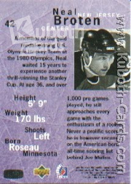 NHL 1995/96 Be A Player - No 42 - Neal Broten