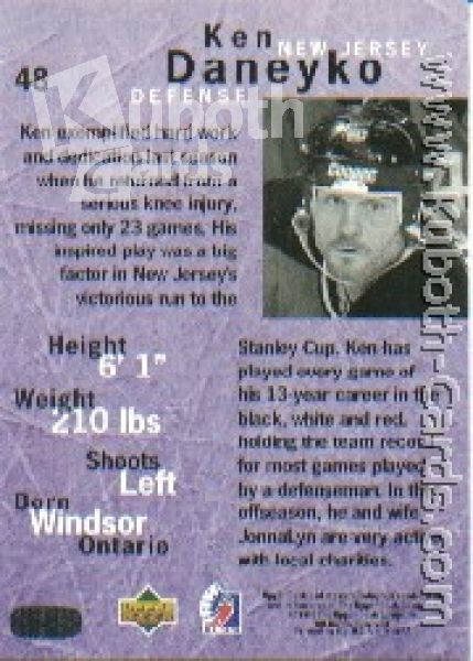 NHL 1995/96 Be A Player - No 48 - Ken Daneyko