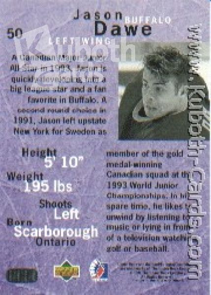 NHL 1995/96 Be A Player - No 50 - Jason Dawe