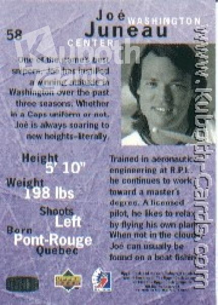 NHL 1995/96 Be A Player - No 58 - Joe Juneau