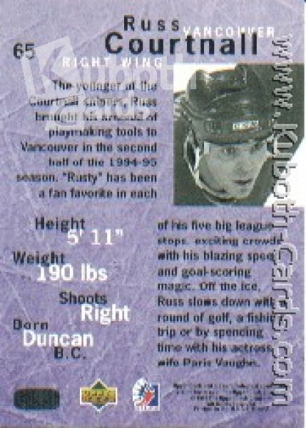 NHL 1995/96 Be A Player - No 65 - Russ Courtnall