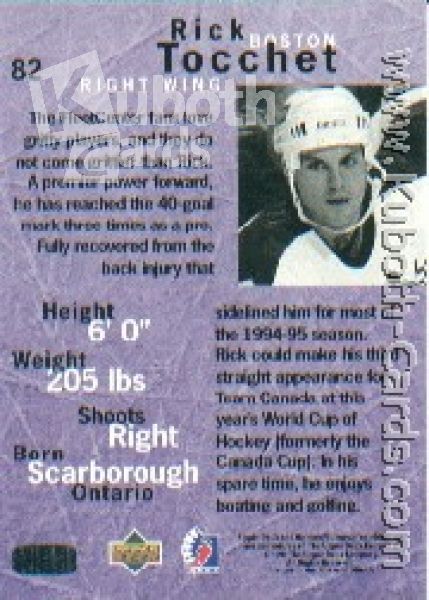 NHL 1995/96 Be A Player - No 82 - Rick Tocchet