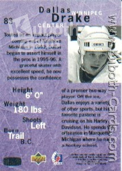 NHL 1995/96 Be A Player - No 83 - Dallas Drake