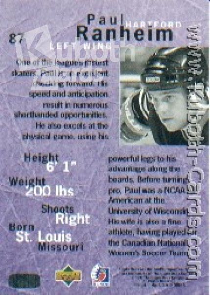 NHL 1995/96 Be A Player - No 87 - Paul Ranheim