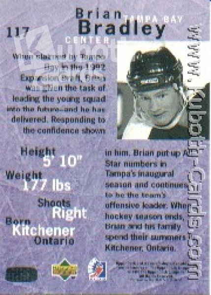 NHL 1995 / 96 Be A Player - No 117 - Brian Bradley