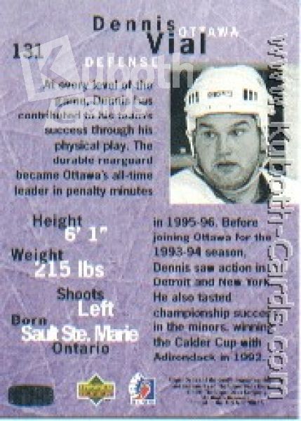 NHL 1995 / 96 Be A Player - No 131 - Dennis Vial