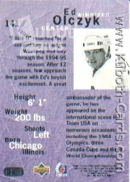 NHL 1995 / 96 Be A Player - No 141 - Ed Olczyk