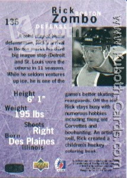 NHL 1995 / 96 Be A Player - No 136 - Rick Zombo