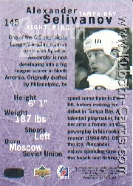 NHL 1995/96 Be A Player - No. 145 - Alexander Selivanov