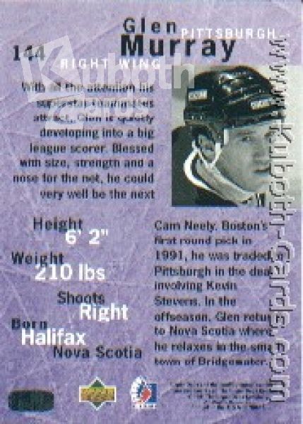 NHL 1995/96 Be A Player - No 144 - Glen Murray