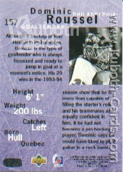 NHL 1995/96 Be A Player - No 157 - Dominic Roussel