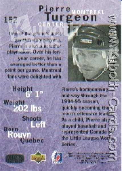 NHL 1995 / 96 Be A Player - No 152 - Pierre Turgeon