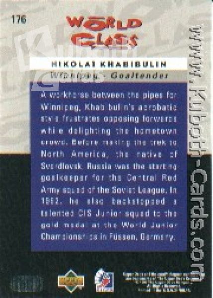 NHL 1995 / 96 Be A Player - No 176 - Nikolai Khabibulin