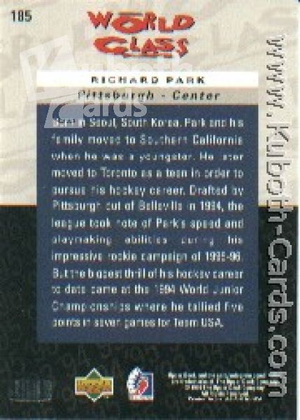 NHL 1995/96 Be A Player - No 185 - Richard Park