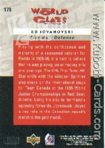 NHL 1995/96 Be A Player - No 178 - Ed Jovanovski