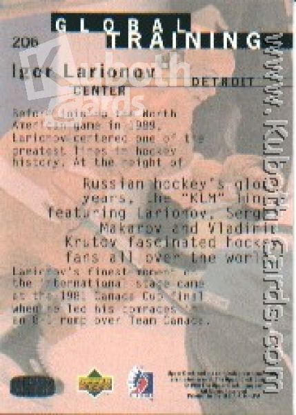 NHL 1995 / 96 Be A Player - No 206 - Igor Larionov