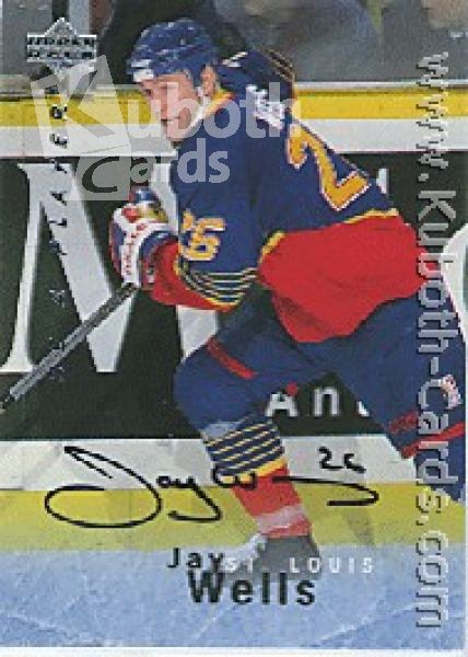 NHL 1995 / 96 Be A Player Autographs - No S29 - Wells