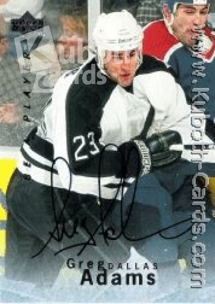 NHL 1995 / 96 Be A Player Autographs - No S22 - Adams