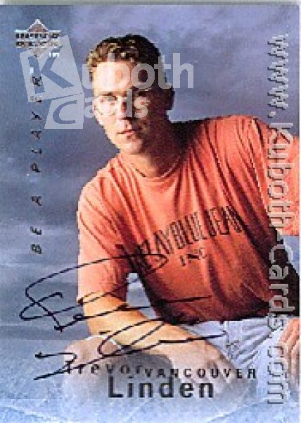 NHL 1995 / 96 Be A Player Autographs - No S41 - Linden