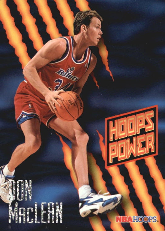 NBA 1994-95 Hoops Power Ratings - No PR-54 - Don MacLean