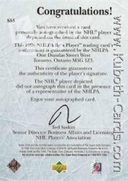 NHL 1995/96 Be A Player Autographs - No S55 - Clark