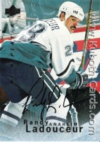 NHL 1995 / 96 Be A Player Autographs - No S37 - Ladouceur